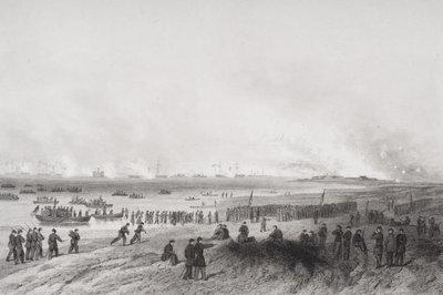 Landing the Troops During the Bombardment of Fort Fisher, North Carolina 1864 by Alonzo Chappel